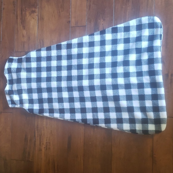 Hudson Baby black and white Buffalo checked XL 18-24 month fleece sleep sack - Picture 3 of 3